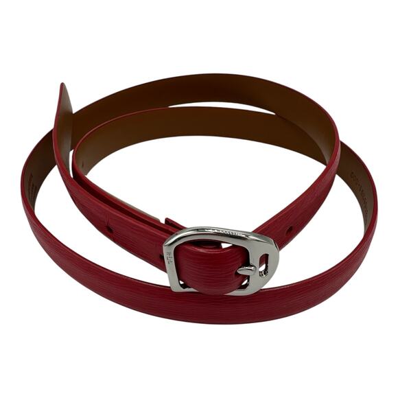 Lauren Ralph Lauren Accessories - Lauren Ralph Lauren Red Leather Skinny Belt - Size L